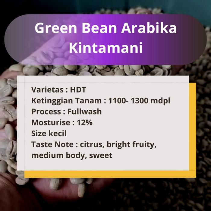Kopi Green Bean Arabika Kintamani 1KG